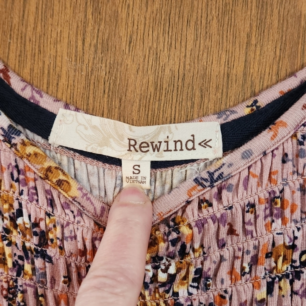 Rewind shirt, size small, color purple - Picture 3 of 4